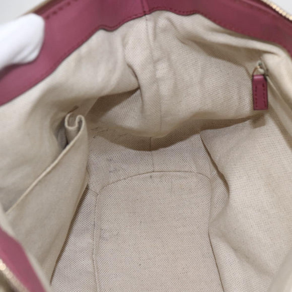 GUCCI GG Canvas Sukey Hand Bag 2way Beige Gold 247902 Auth ep12487