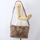 GUCCI GG Canvas Sukey Hand Bag 2way Beige Gold 247902 Auth ep12487-25