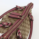 GUCCI GG Canvas Sukey Hand Bag 2way Beige Gold 247902 Auth ep12487-6