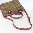 GUCCI GG Canvas Sukey Hand Bag 2way Beige Gold 247902 Auth ep12487-9