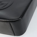 GUCCI Shoulder Bag Enamel Black Silver Auth ep12493-9