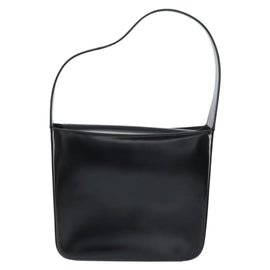 GUCCI Shoulder Bag Enamel Black Silver Auth ep12493 - 0