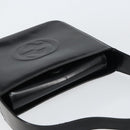 GUCCI Shoulder Bag Enamel Black Silver Auth ep12493-6