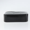 GUCCI Shoulder Bag Enamel Black Silver Auth ep12493-5