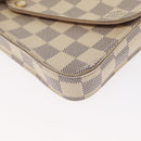 LOUIS VUITTON Damier Azur Pochette Felicie Chain Wallet N63106 LV Auth ep12496-16