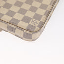 LOUIS VUITTON Damier Azur Pochette Felicie Chain Wallet N63106 LV Auth ep12496-17