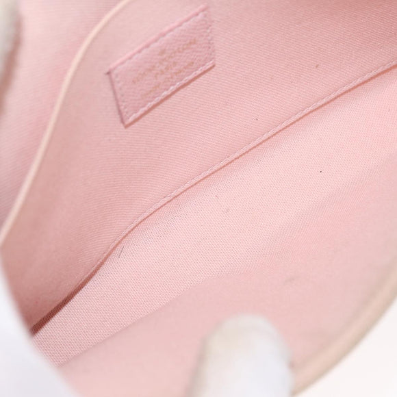 LOUIS VUITTON Damier Azur Pochette Felicie Chain Wallet N63106 LV Auth ep12496