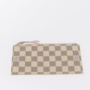 LOUIS VUITTON Damier Azur Pochette Felicie Chain Wallet N63106 LV Auth ep12496-26