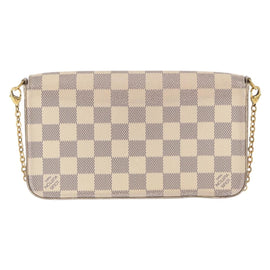 LOUIS VUITTON Damier Azur Pochette Felicie Chain Wallet N63106 LV Auth ep12496 - 0