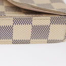 LOUIS VUITTON Damier Azur Pochette Felicie Chain Wallet N63106 LV Auth ep12496-4