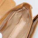 GUCCI Micro GG Supreme Shoulder Bag PVC Beige Gold Auth ep12497-19