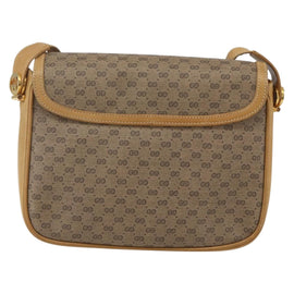GUCCI Micro GG Supreme Shoulder Bag PVC Beige Gold Auth ep12497 - 0