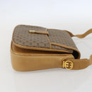 GUCCI Micro GG Supreme Shoulder Bag PVC Beige Gold Auth ep12497-4
