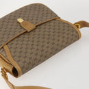 GUCCI Micro GG Supreme Shoulder Bag PVC Beige Gold Auth ep12497-6