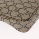 GUCCI GG Plus Supreme Shoulder Bag PVC Beige Gold Auth ep12498-10