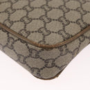 GUCCI GG Plus Supreme Shoulder Bag PVC Beige Gold Auth ep12498-13