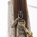 GUCCI GG Plus Supreme Shoulder Bag PVC Beige Gold Auth ep12498-14
