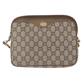 GUCCI GG Plus Supreme Shoulder Bag PVC Beige Gold Auth ep12498 - 0