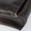 GUCCI Hand Bag Leather Dark Brown Gold 000 406 1080 Auth ep12502-12