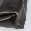 GUCCI Hand Bag Leather Dark Brown Gold 000 406 1080 Auth ep12502-13