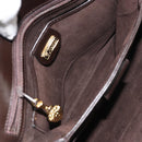 GUCCI Hand Bag Leather Dark Brown Gold 000 406 1080 Auth ep12502-19