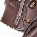 GUCCI Hand Bag Leather Dark Brown Gold 000 406 1080 Auth ep12502-20