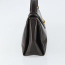 GUCCI Hand Bag Leather Dark Brown Gold 000 406 1080 Auth ep12502-4