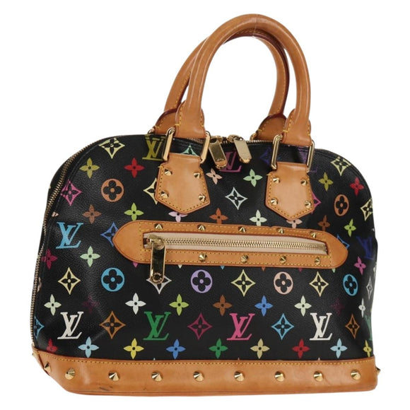 LOUIS VUITTON Monogram Multicolor Alma PM Handtasche Schwarz M40444 LV Auth ep12504V