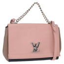 LOUIS VUITTON Rock Me 2 BB Shoulder Bag Leather Pink M54576 LV Auth ep12511-1