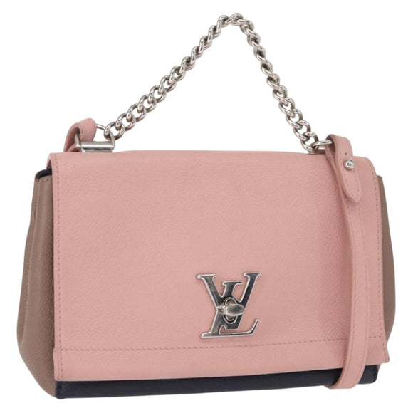 LOUIS VUITTON Rock Me 2 BB Shoulder Bag Leather Pink M54576 LV Auth ep12511