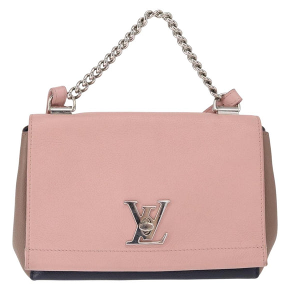LOUIS VUITTON Rock Me 2 BB Shoulder Bag Leather Pink M54576 LV Auth ep12511