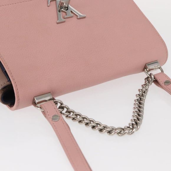 LOUIS VUITTON Rock Me 2 BB Shoulder Bag Leather Pink M54576 LV Auth ep12511