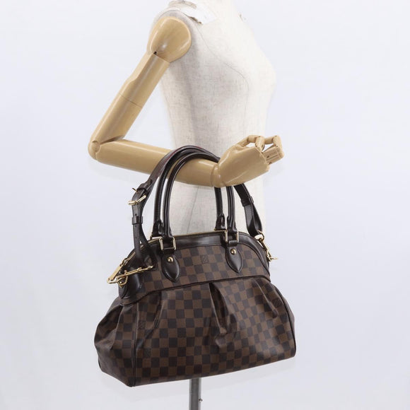 LOUIS VUITTON Damier Ebene Trevi PM Hand Bag 2way N51997 LV Auth ep12513