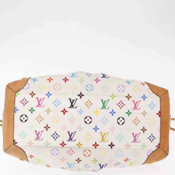 LOUIS VUITTON Monogram Multicolor Ursula Tote Bag White M40123 LV Auth ep12515