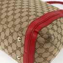 GUCCI Bamboo Wrasse GG Canvas Tote Bag 2way Beige Gold 269946 Auth ep12523-12