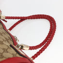 GUCCI Bamboo Wrasse GG Canvas Tote Bag 2way Beige Gold 269946 Auth ep12523-8