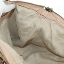 GUCCI GG Canvas Tote Bag 2-wegs Beige Zilver 232949 Auth ep12524-22