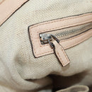 GUCCI GG Canvas Tote Bag 2-wegs Beige Zilver 232949 Auth ep12524-24