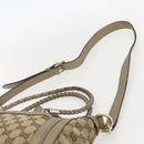 GUCCI Bamboo Wrasse GG Canvas Tote Bag 2way Beige Gold 282300 Auth ep12525-14