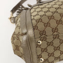 GUCCI Bamboo Wrasse GG Canvas Tote Bag 2way Beige Gold 282300 Auth ep12525-15