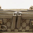 GUCCI Bamboo Wrasse GG Canvas Tote Bag 2way Beige Gold 282300 Auth ep12525-18