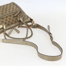 GUCCI Bamboo Wrasse GG Canvas Tote Bag 2way Beige Gold 282300 Auth ep12525-9