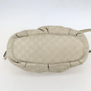 GUCCI GG Canvas Guccissima Sukey Bag Leather 2way Ivory Gold 247902 Auth ep12526-5