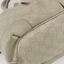 GUCCI GG Canvas Guccissima Sukey Bag Leather 2way Ivory Gold 247902 Auth ep12526-17
