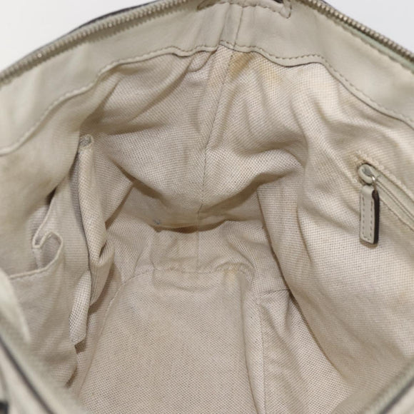 GUCCI GG Canvas Guccissima Sukey Bag Leather 2way Ivory Gold 247902 Auth ep12526