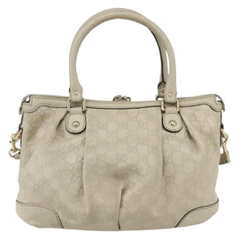 GUCCI GG Canvas Guccissima Sukey Bag Leather 2way Ivory Gold 247902 Auth ep12526 - 0