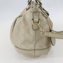 GUCCI GG Canvas Guccissima Sukey Bag Leather 2way Ivory Gold 247902 Auth ep12526-3
