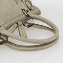 GUCCI GG Canvas Guccissima Sukey Bag Leather 2way Ivory Gold 247902 Auth ep12526-7