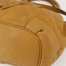 GUCCI GG Canvas Guccissima Sukey Bag Leather 2way Yellow 247902 Auth ep12527-16