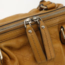 GUCCI GG Canvas Guccissima Sukey Bag Leather 2way Yellow 247902 Auth ep12527-18